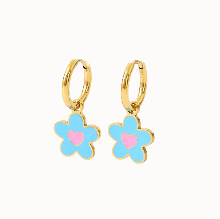 Mini Flower Hoops