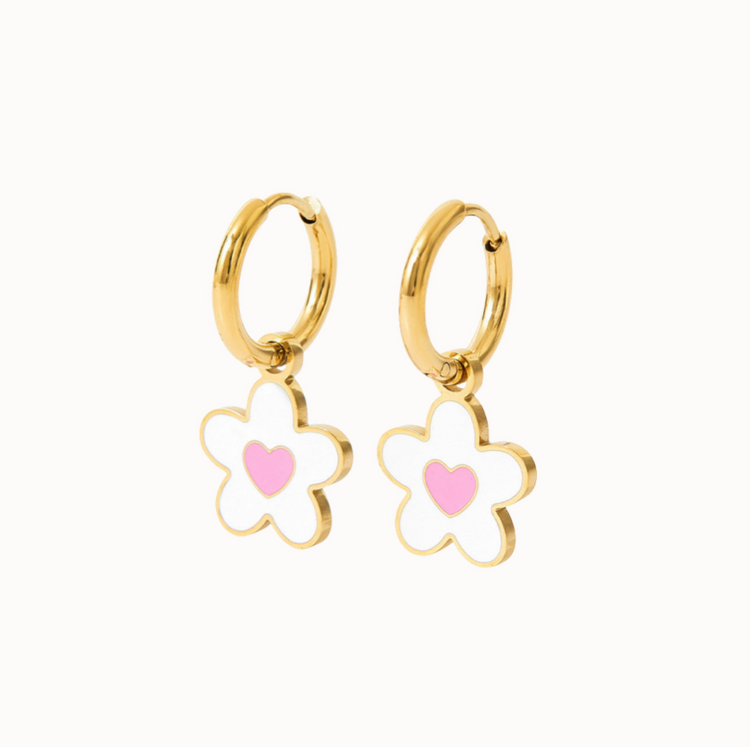 Mini Flower Hoops