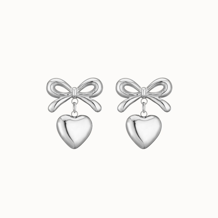 Heart Bowknot Earrings