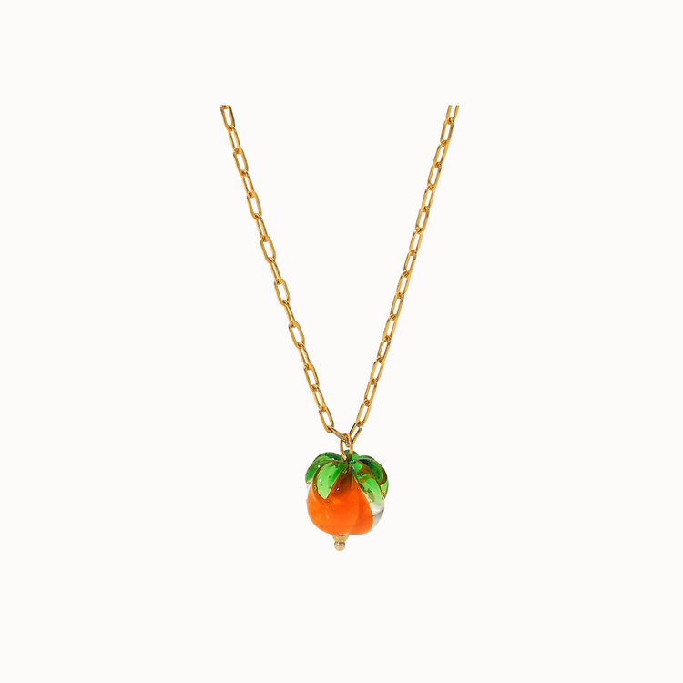 Persimmon necklace
