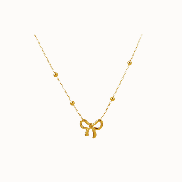 Bow necklace