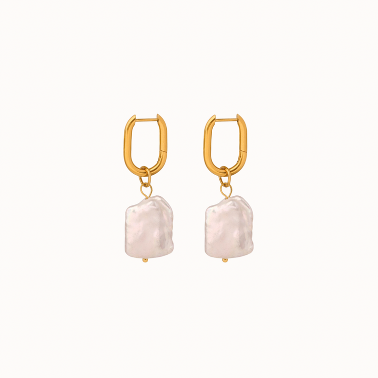 Pearly Shell hoops