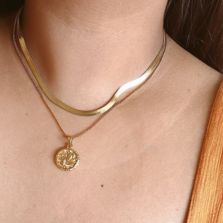Floral Medallion necklace
