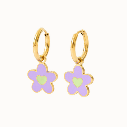 Mini Flower Hoops