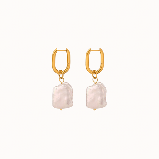 Pearly Shell hoops