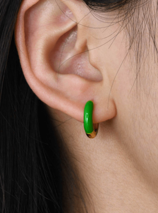 Mini Enamel hoops
