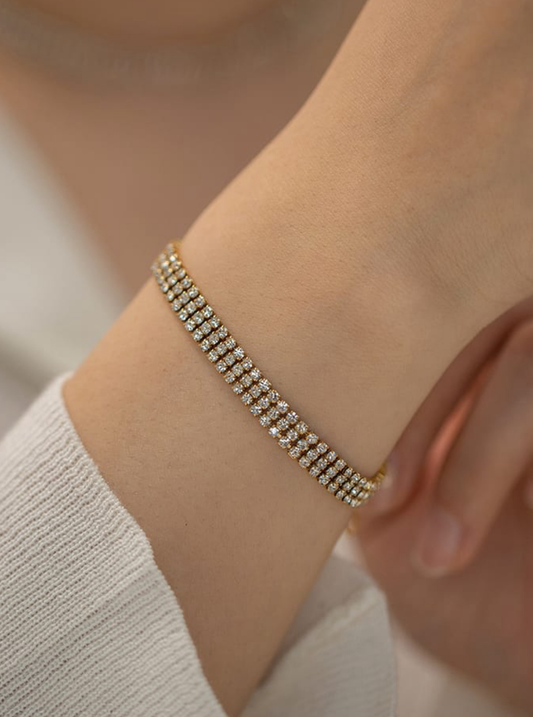 Tiered Pave bracelet