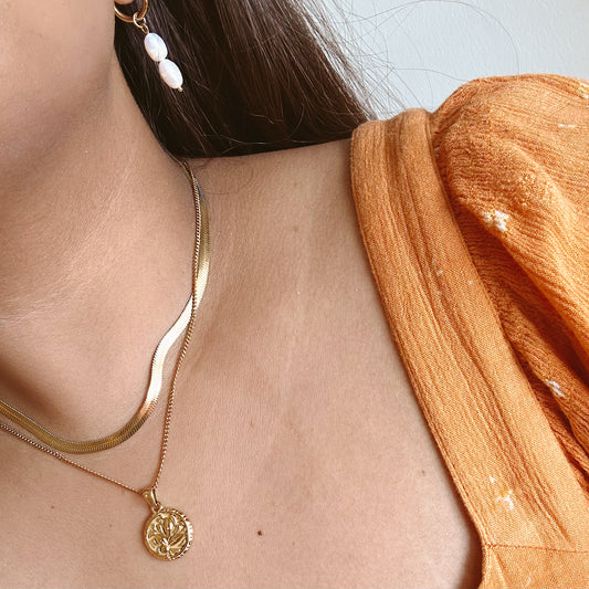 Floral Medallion necklace